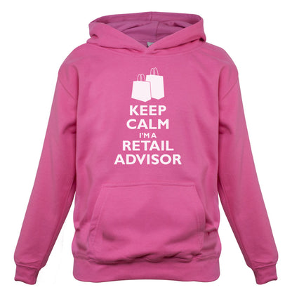 Keep Calm I'm A Retail Advisor Kids T Shirt