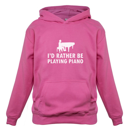 I'd Rather Be Playing Piano Kids T Shirt