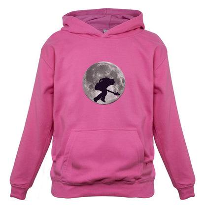 Bass Player Moon Kids T Shirt