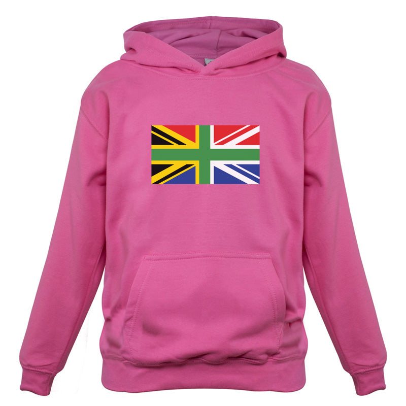 South African Union Jack Flag Kids T Shirt