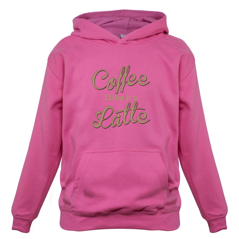 Coffee I Like It A Latte Kids T Shirt