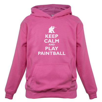 Keep Calm and Play Paintball Kids T Shirt