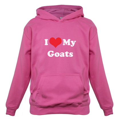 I Love My Goats Kids T Shirt