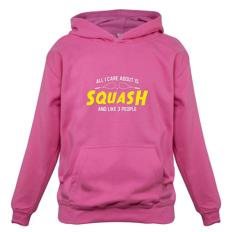 All I Care About Is Squash Kids T Shirt