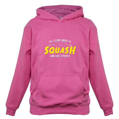 All I Care About Is Squash Kids T Shirt