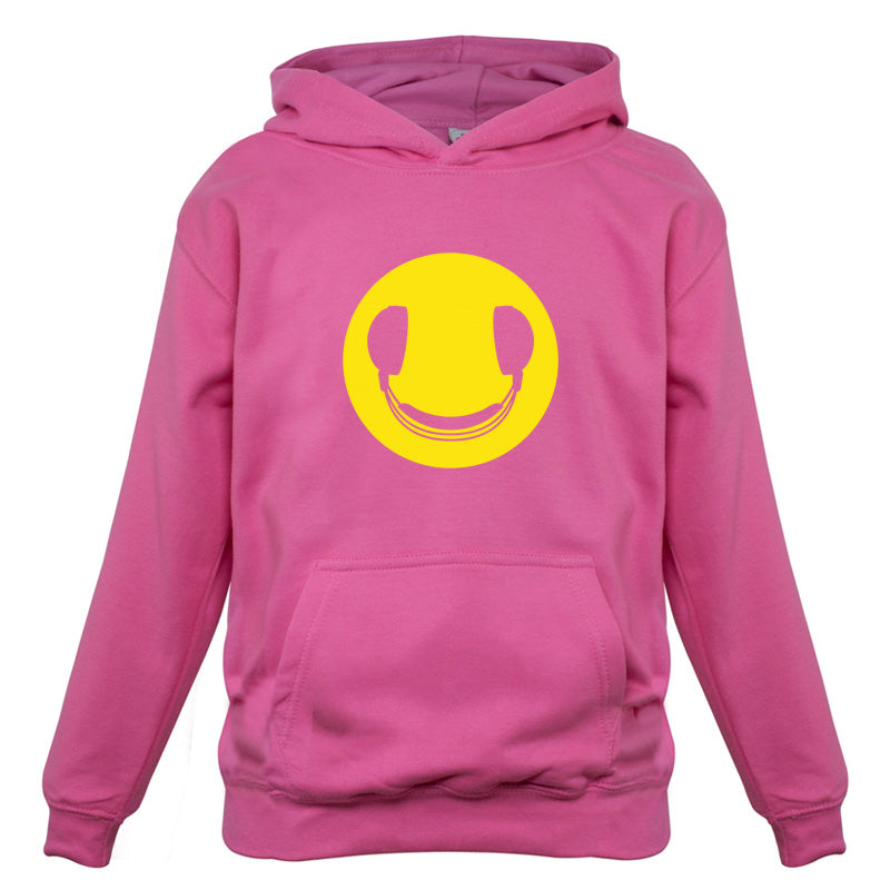 DJ Headphone Smiley face Kids T Shirt