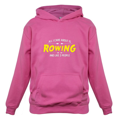 All I Care About Is Rowing Kids T Shirt