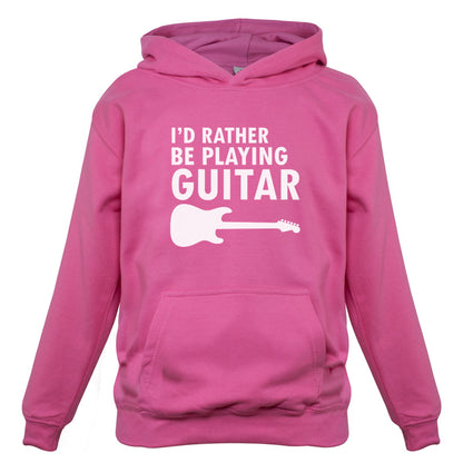 I'd Rather Be Playing Guitar Kids T Shirt