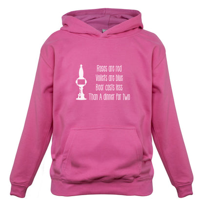 Roses Are Red Beer Costs Less Than Dinner For Two Kids T Shirt