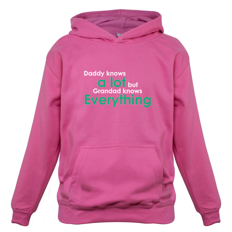 Daddy Knows A Lot Grandad Knows Everything Kids T Shirt