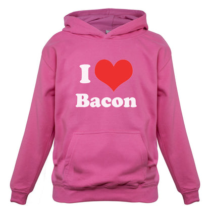 I Love Bacon Kids T Shirt