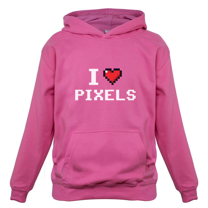 I Love Pixels Kids T Shirt