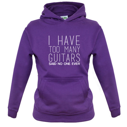 I Have Too Many Guitars SNE Kids T Shirt