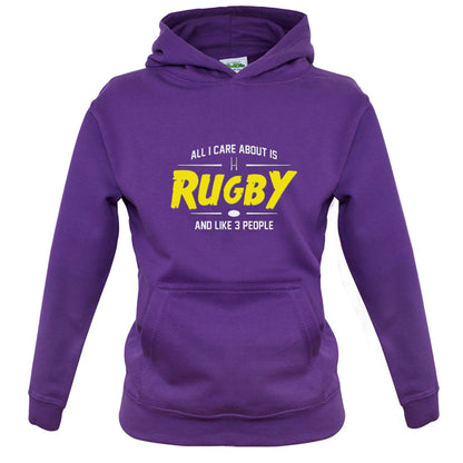 All I Care About Is Rugby Kids T Shirt