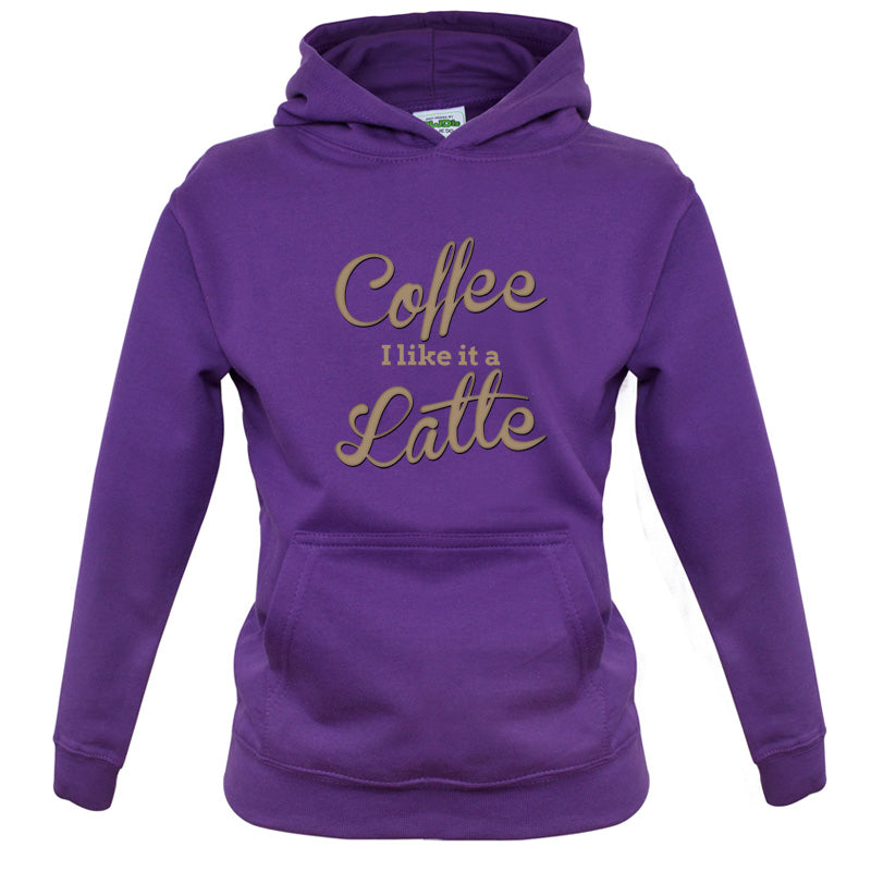 Coffee I Like It A Latte Kids T Shirt
