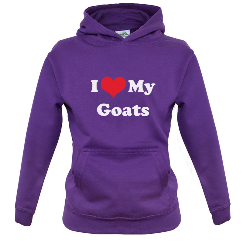 I Love My Goats Kids T Shirt