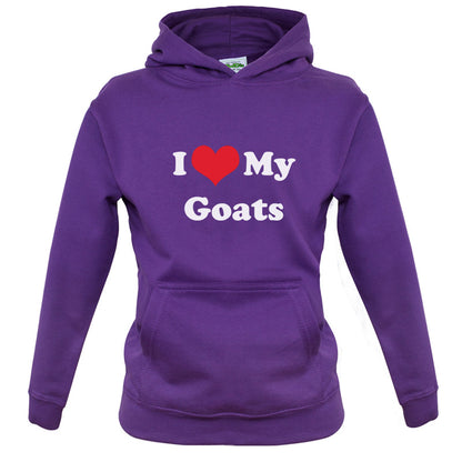I Love My Goats Kids T Shirt
