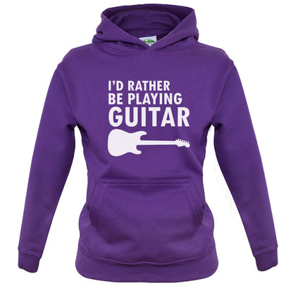 I'd Rather Be Playing Guitar Kids T Shirt