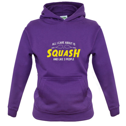 All I Care About Is Squash Kids T Shirt