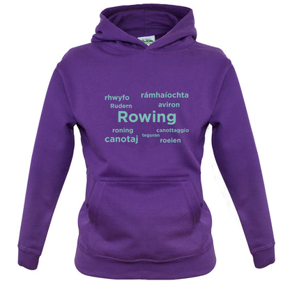 Rowing Languages Kids T Shirt