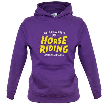 All I Care About Is Horse Riding Kids T Shirt