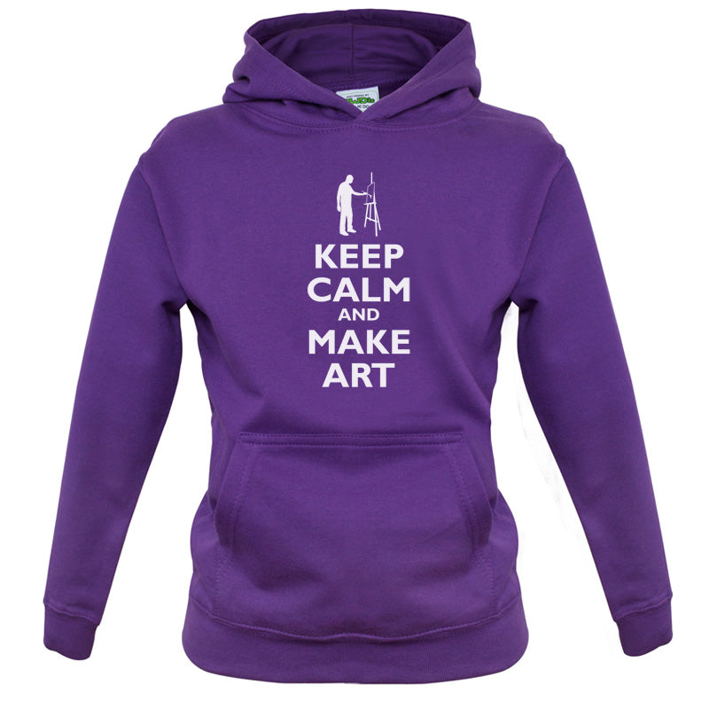 Keep Calm and Make Art Kids T Shirt