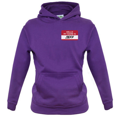 Hello My Name Is Jeff Kids T Shirt