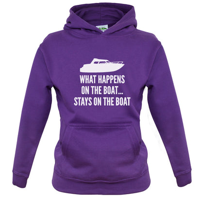 What Happens On The Boat, Stays On The Boat Kids T Shirt