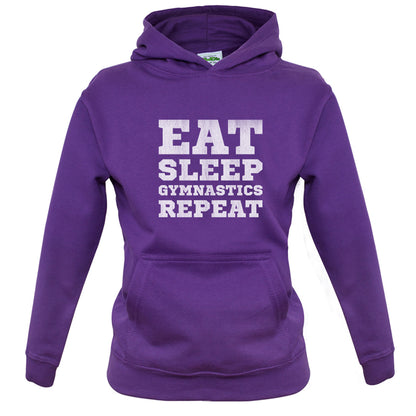 Eat Sleep Gymnastics Repeat Kids T Shirt