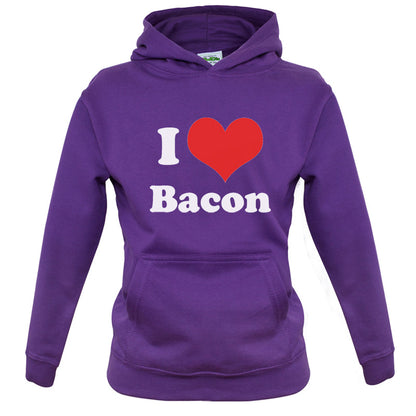 I Love Bacon Kids T Shirt