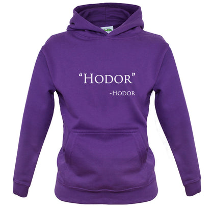 Hodor Hodor Quote Kids T Shirt