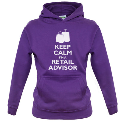 Keep Calm I'm A Retail Advisor Kids T Shirt