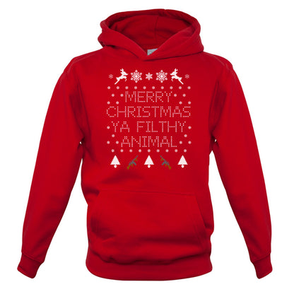 Merry Christmas Ya Filthy Animal Kids T Shirt