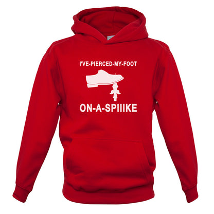 I've Pierced My Foot On A Spike! Kids T Shirt