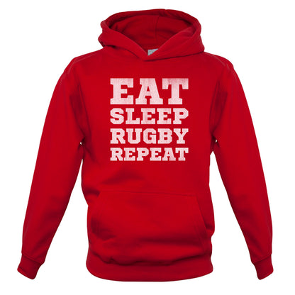 Eat Sleep Rugby Repeat Kids T Shirt
