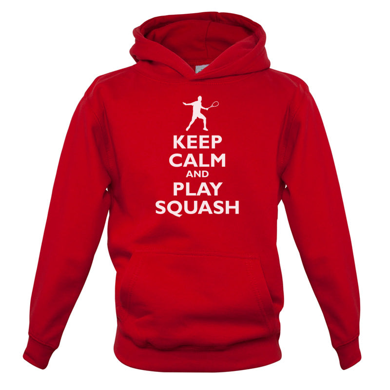Keep Calm and Play Squash Kids T Shirt