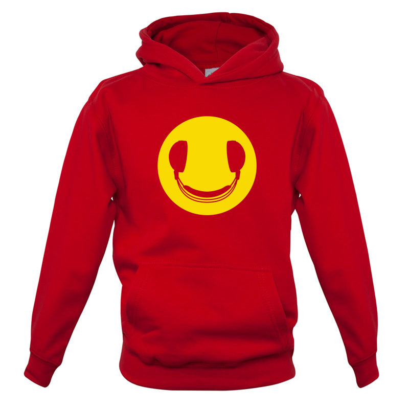 DJ Headphone Smiley face Kids T Shirt