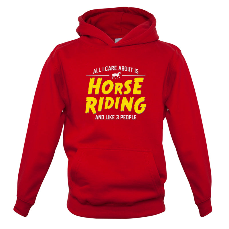 All I Care About Is Horse Riding Kids T Shirt