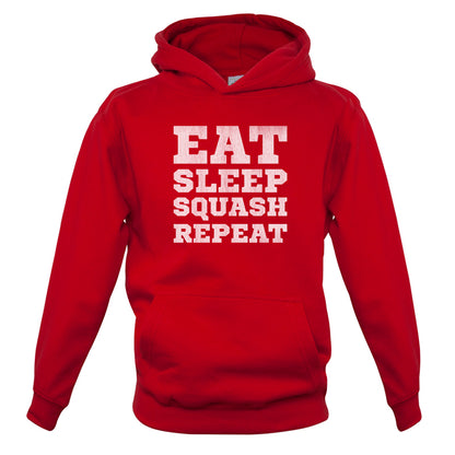 Eat Sleep Squash Repeat Kids T Shirt