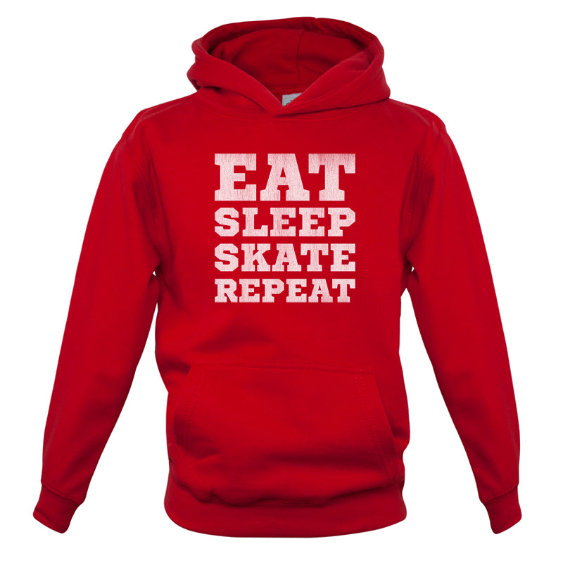 Eat Sleep Skate Repeat Kids T Shirt