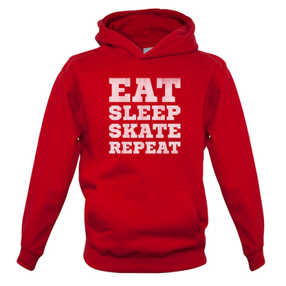 Eat Sleep Skate Repeat Kids T Shirt