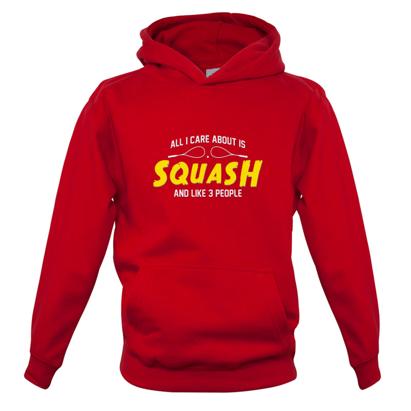 All I Care About Is Squash Kids T Shirt