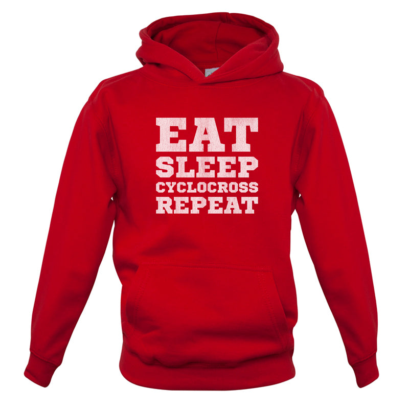 Eat Sleep Cyclocross Repeat Kids T Shirt