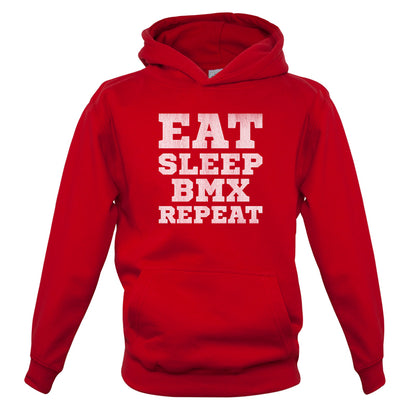 Eat Sleep BMX Repeat Kids T Shirt