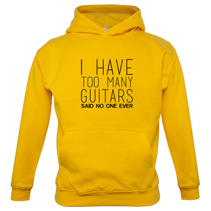 I Have Too Many Guitars SNE Kids T Shirt