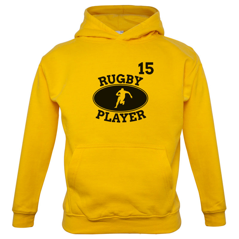 Rugby Player 15 Kids T Shirt