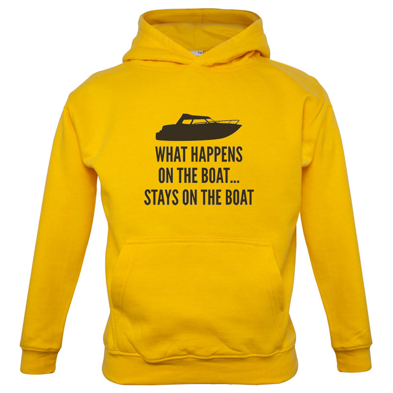 What Happens On The Boat, Stays On The Boat Kids T Shirt