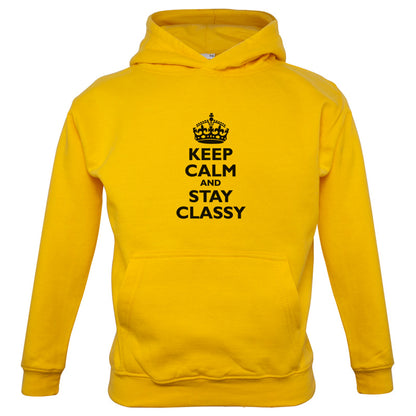 Keep Calm and Stay Classy Kids T Shirt