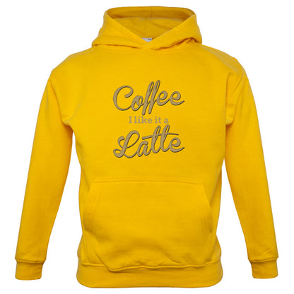 Coffee I Like It A Latte Kids T Shirt