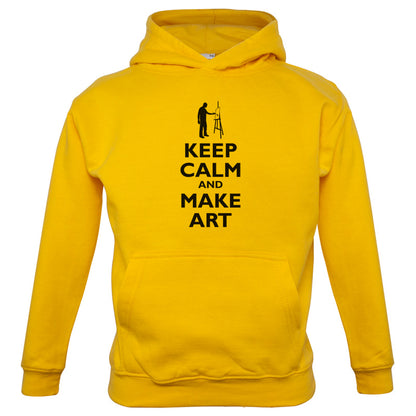 Keep Calm and Make Art Kids T Shirt